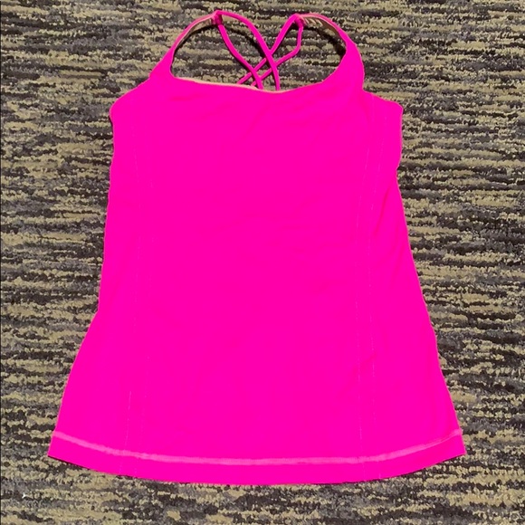 Lululemon hot pink tank top size 6 - Picture 1 of 3